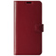 Skórzane etui na telefon RFID Wallet case - Costa Czerwona - TPU Transparentne