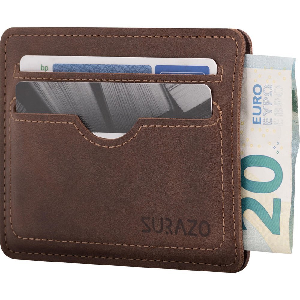 Slim Card Wallet - Orzechowy
